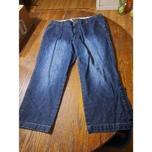 Size 18 Route 66 Low Rise Cotton Denim Blue Jean Capris w Pockets Belt Loops